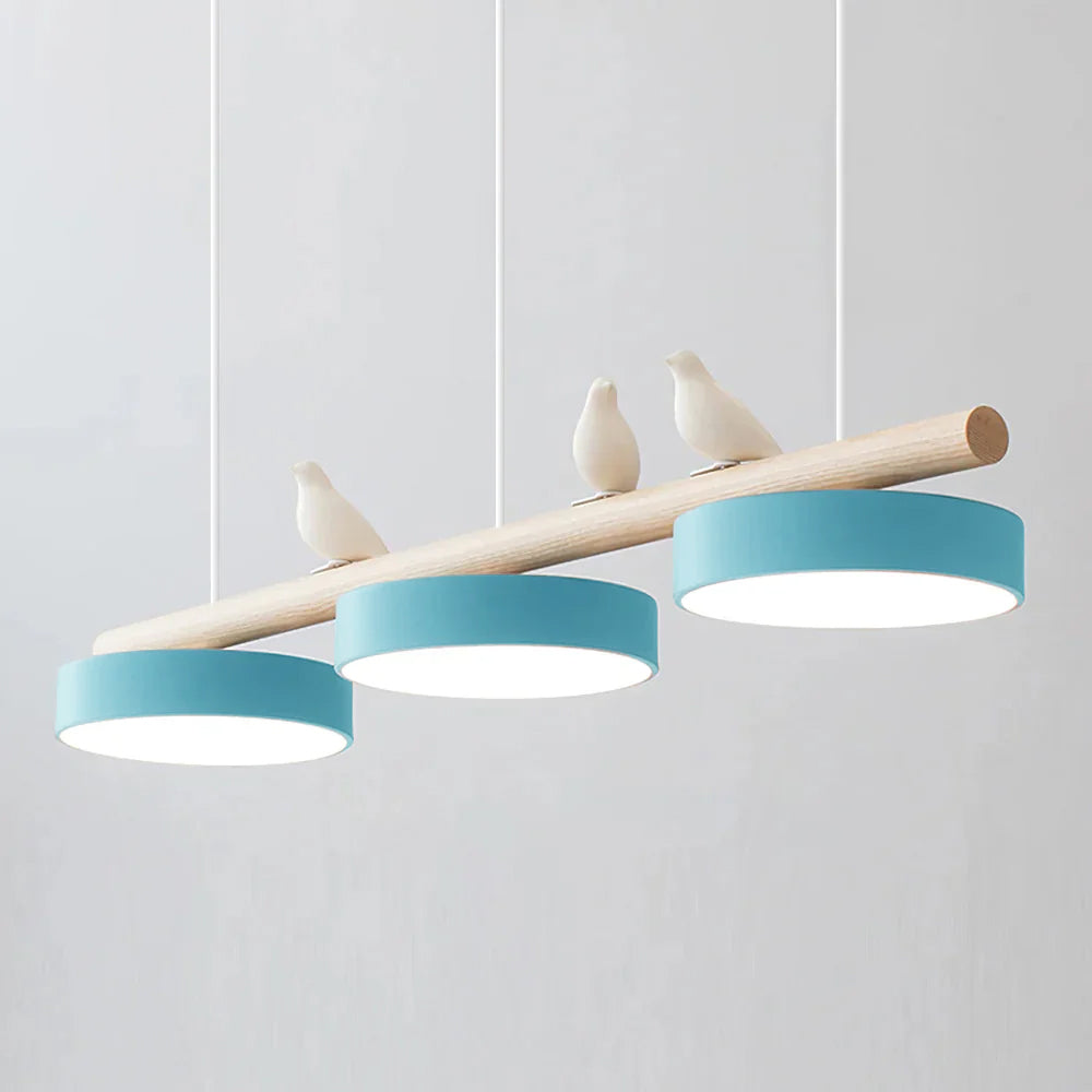 Pendelleuchte Bird aus Holz