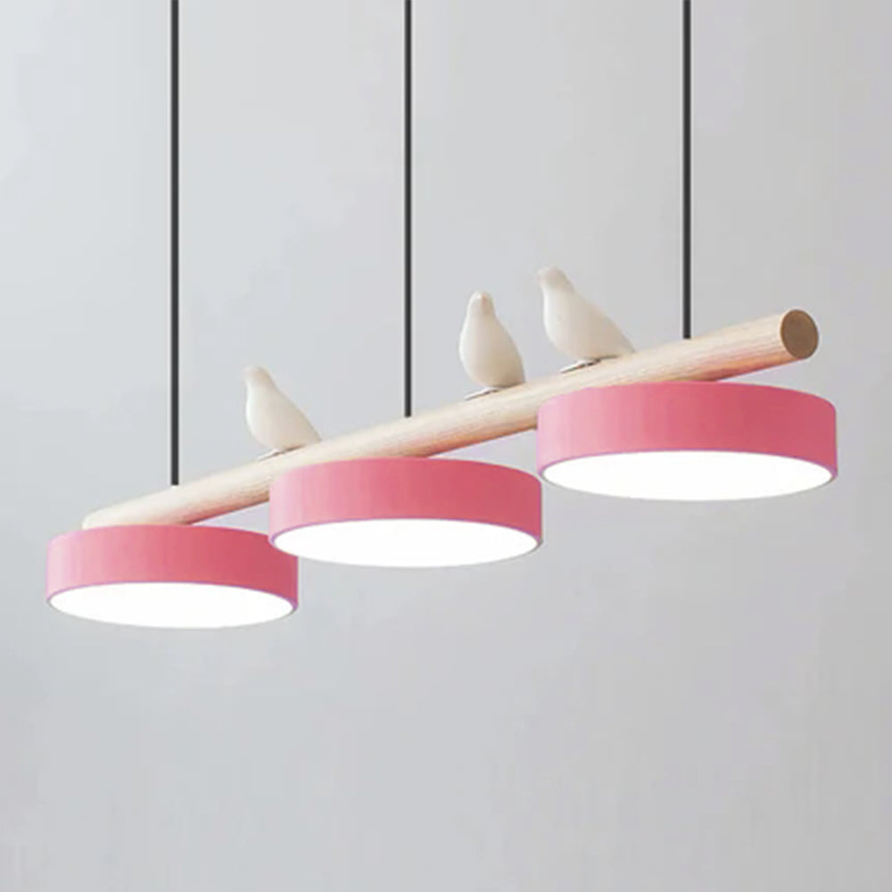 Pendelleuchte Bird aus Holz