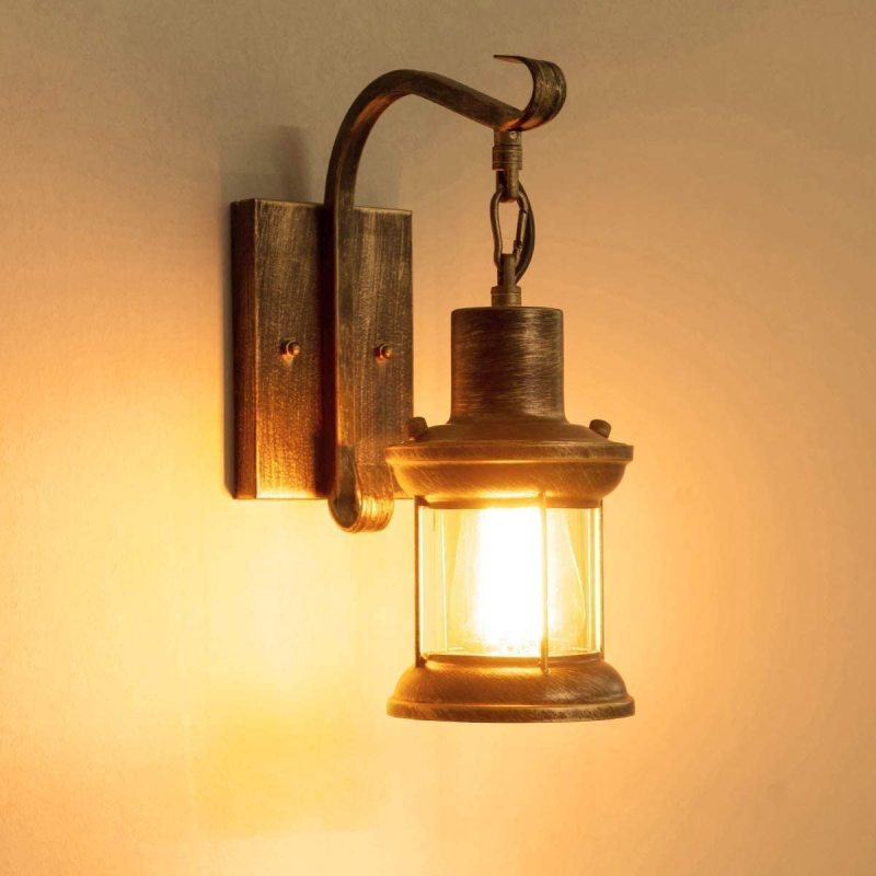 Vintage-Wandleuchte aus Glas