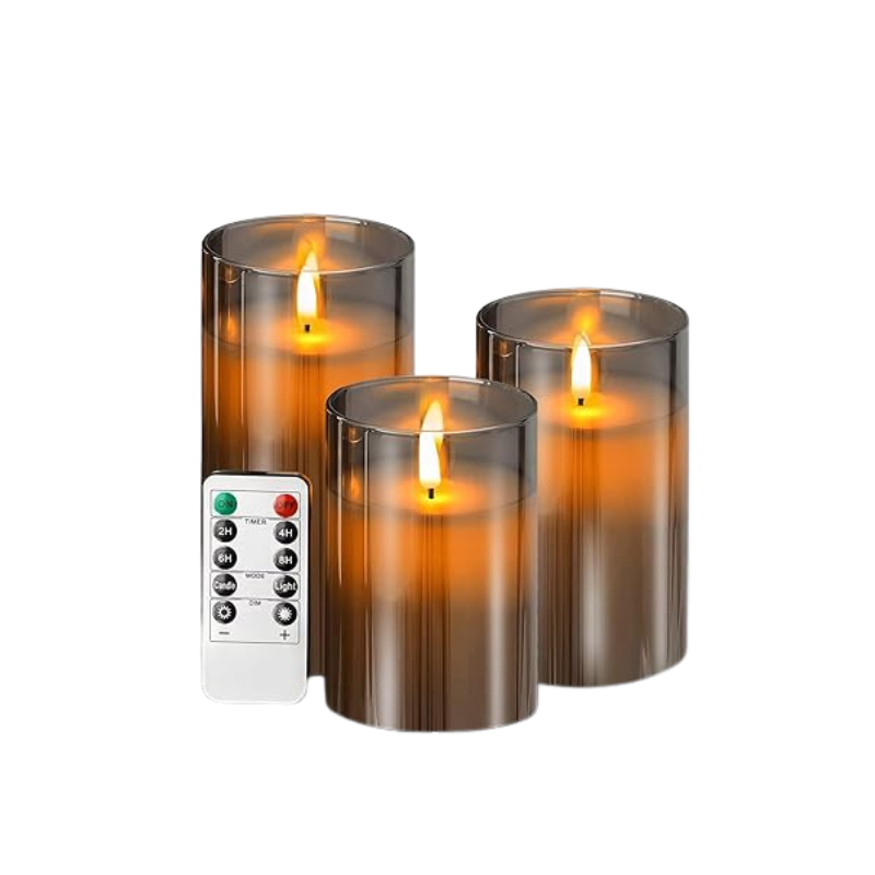 Moderne LED-Stumpenkerzen