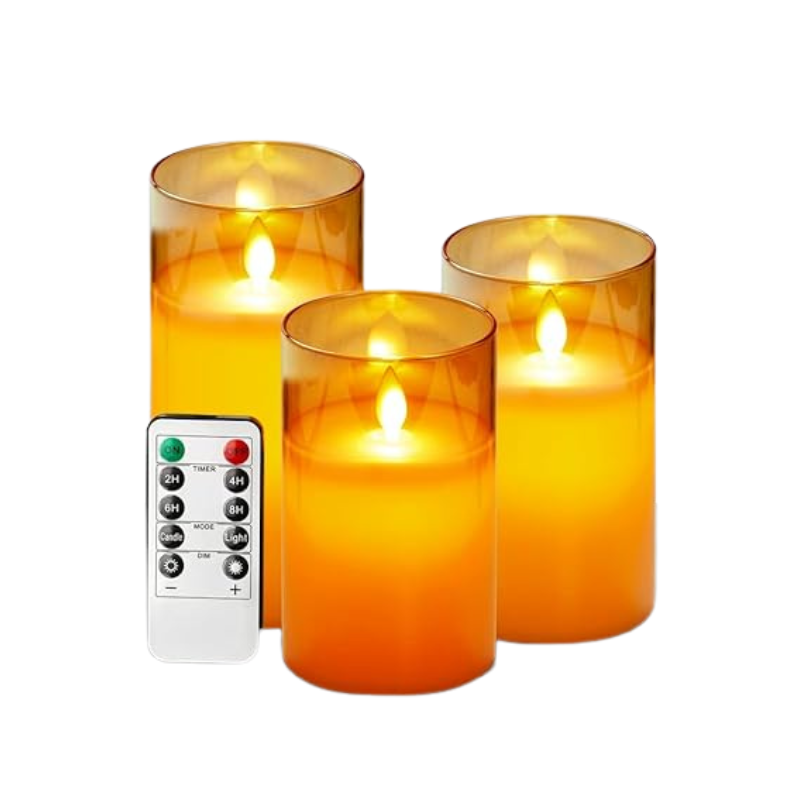 Moderne LED-Stumpenkerzen