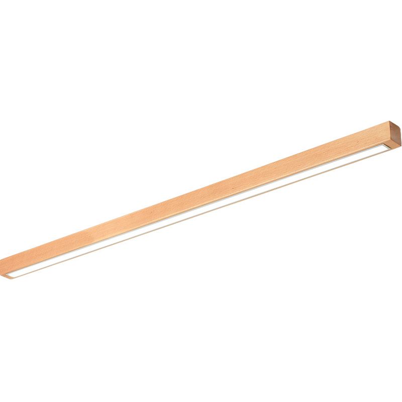 Lineare Wandleuchte aus Holz