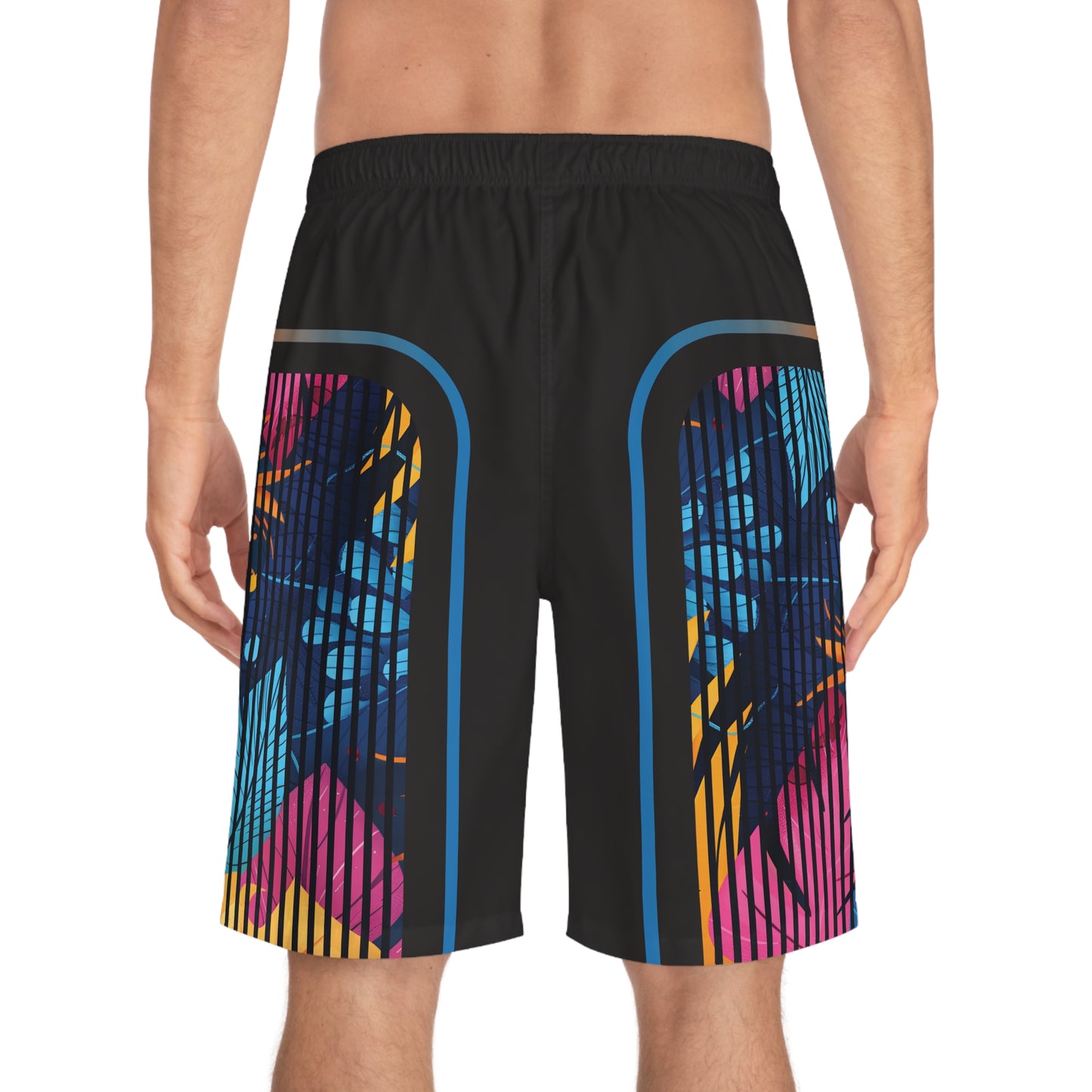 Tropical Party Board Shorts: Embrace Neon Jungle Vibes