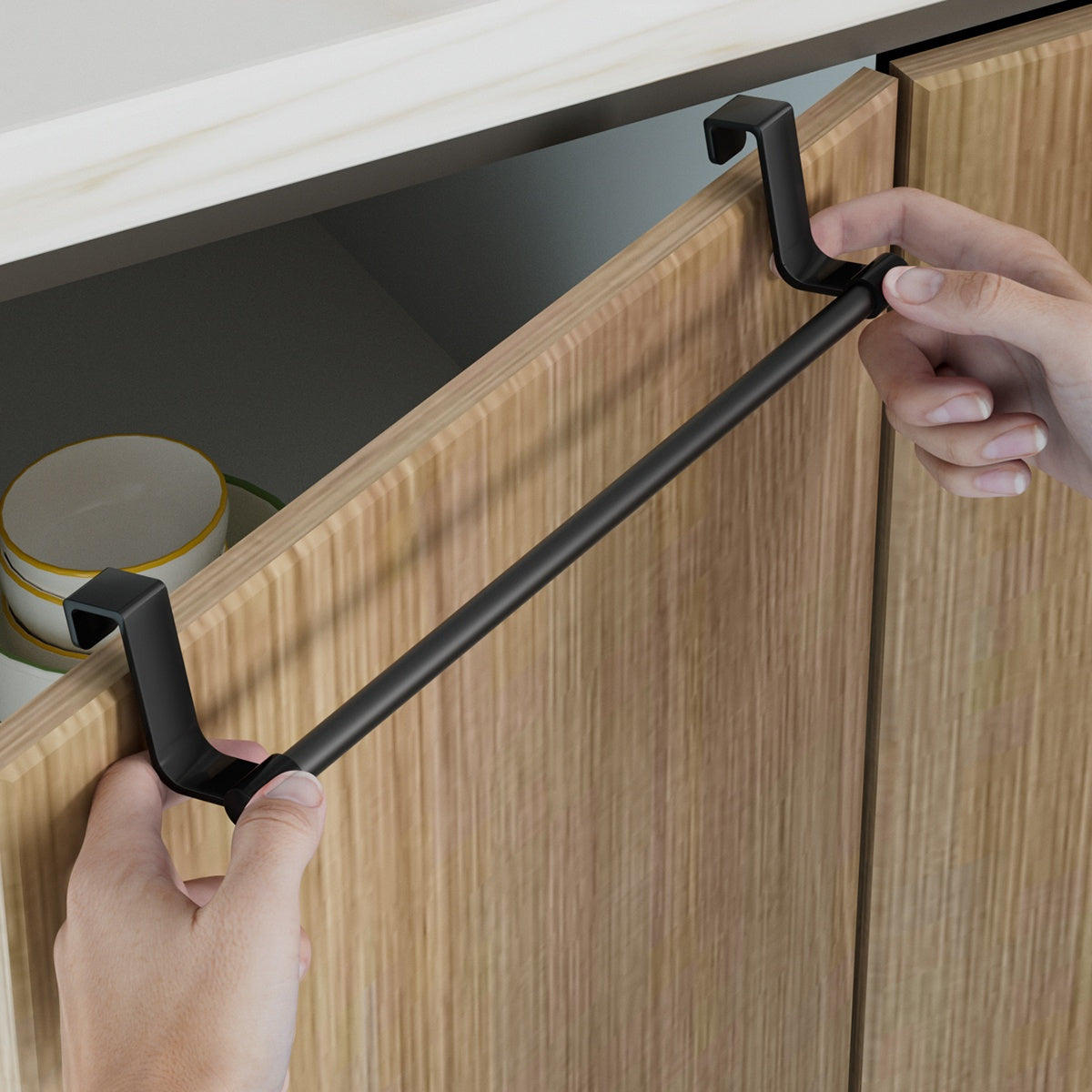 Moderner Wandorganizer aus Edelstahl