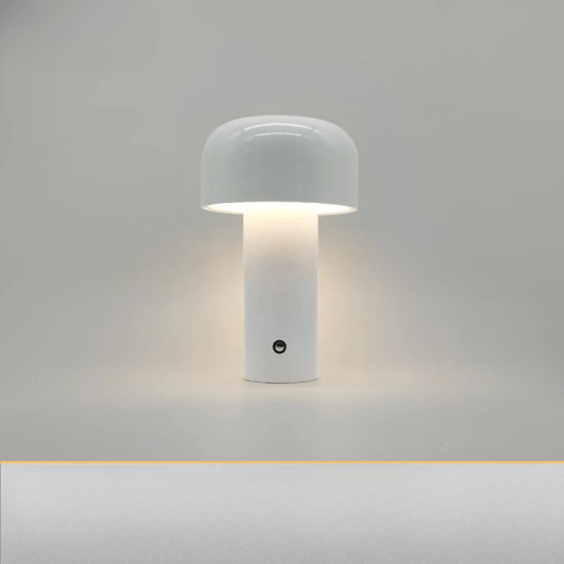 Verspielte Tischlampe in Pilzform