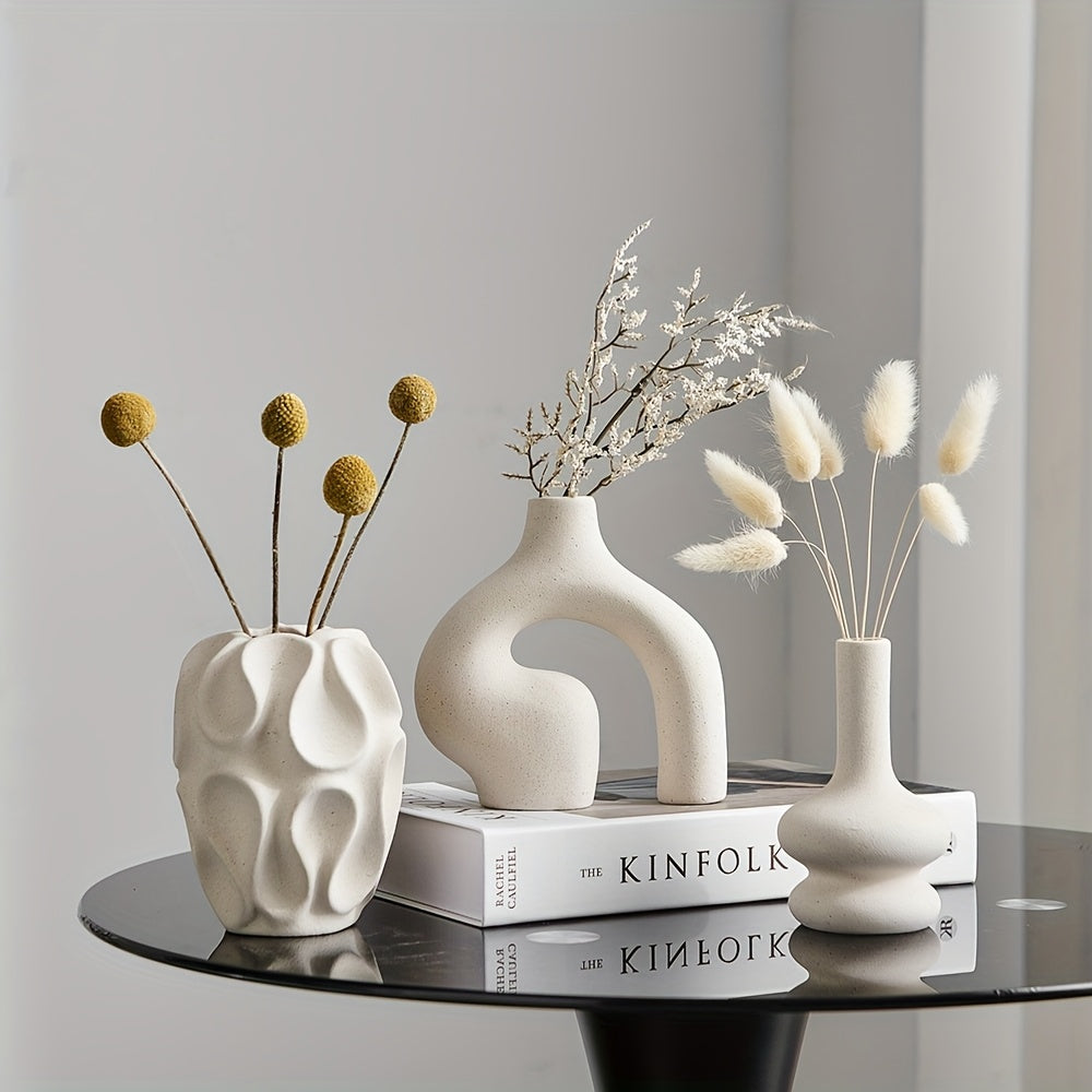Geometrische Porzellan-Blumenvase