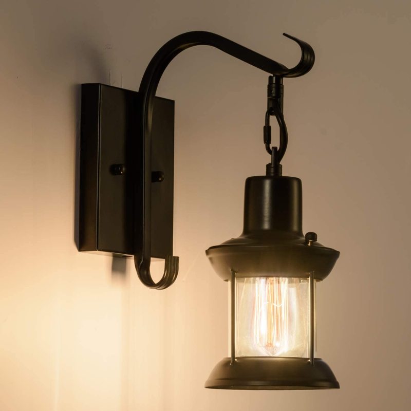 Vintage-Wandleuchte aus Glas