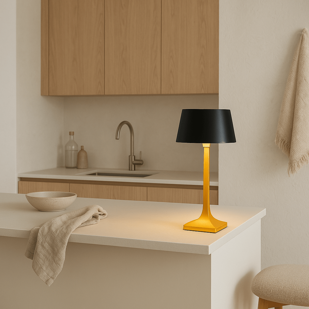 Moderne kabellose Tischlampe