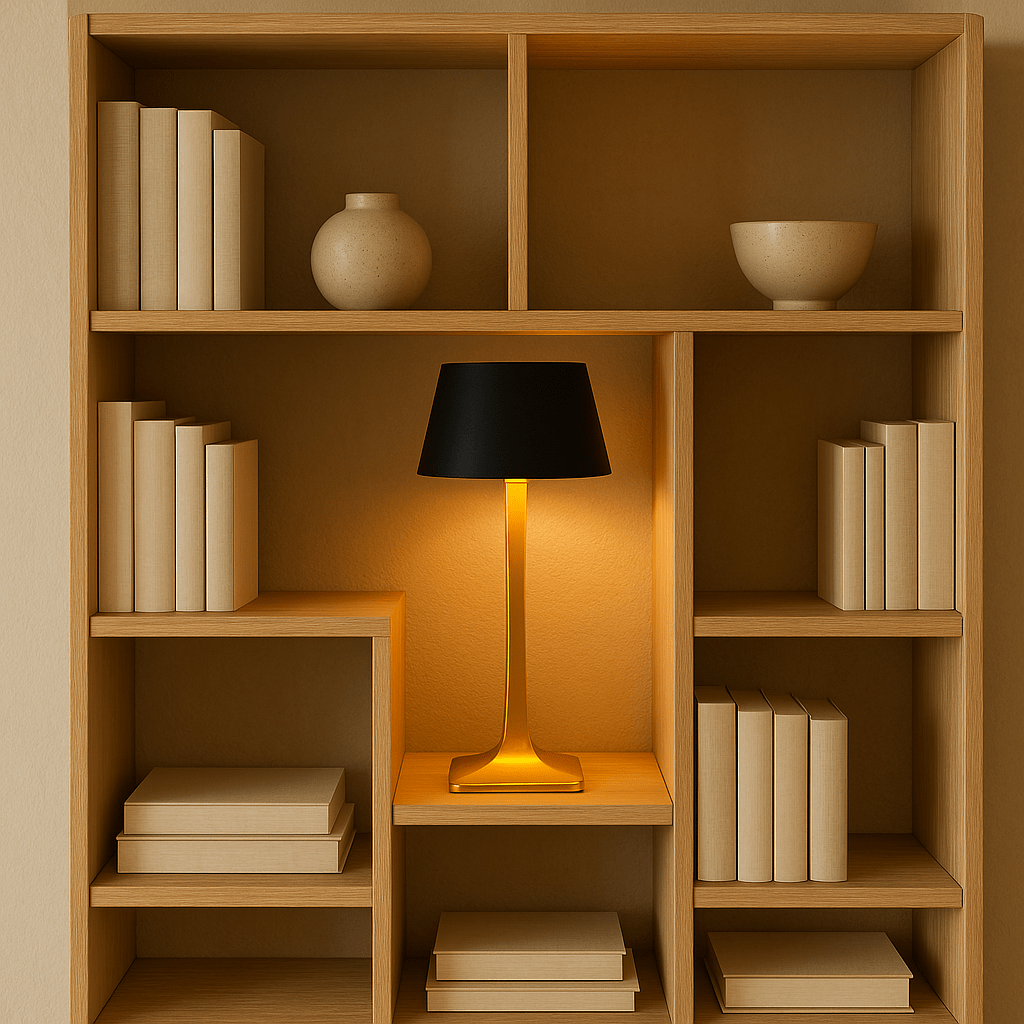 Moderne kabellose Tischlampe