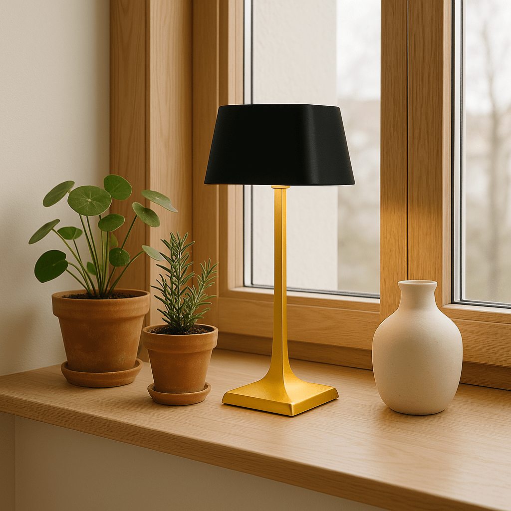Moderne kabellose Tischlampe