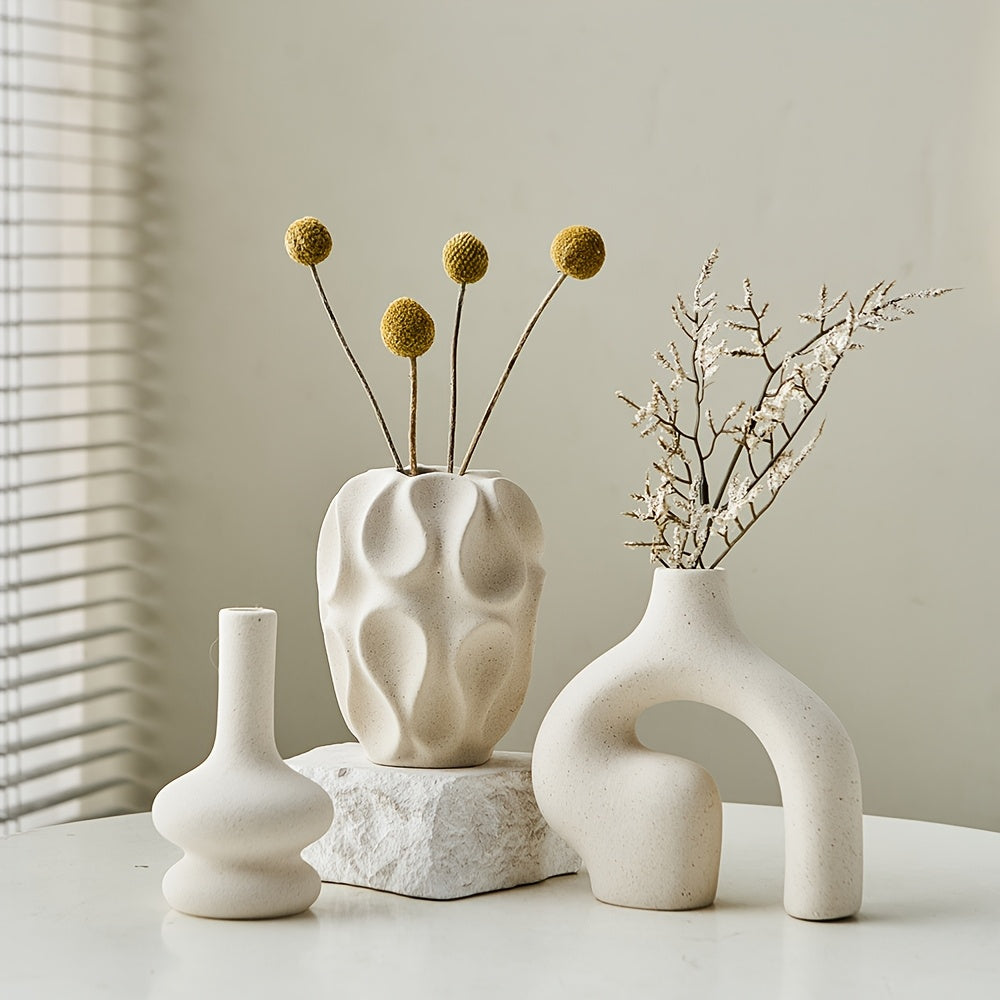Geometrische Porzellan-Blumenvase