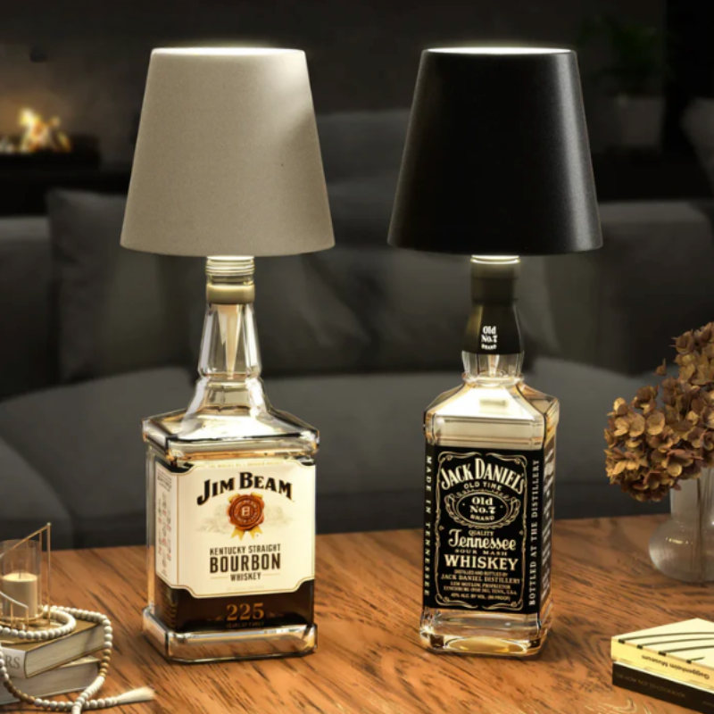 Kabellose Flaschen-Tischlampe