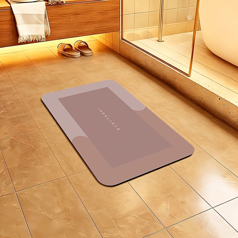 Badematte mit geometrischem Diatomeenmuster
