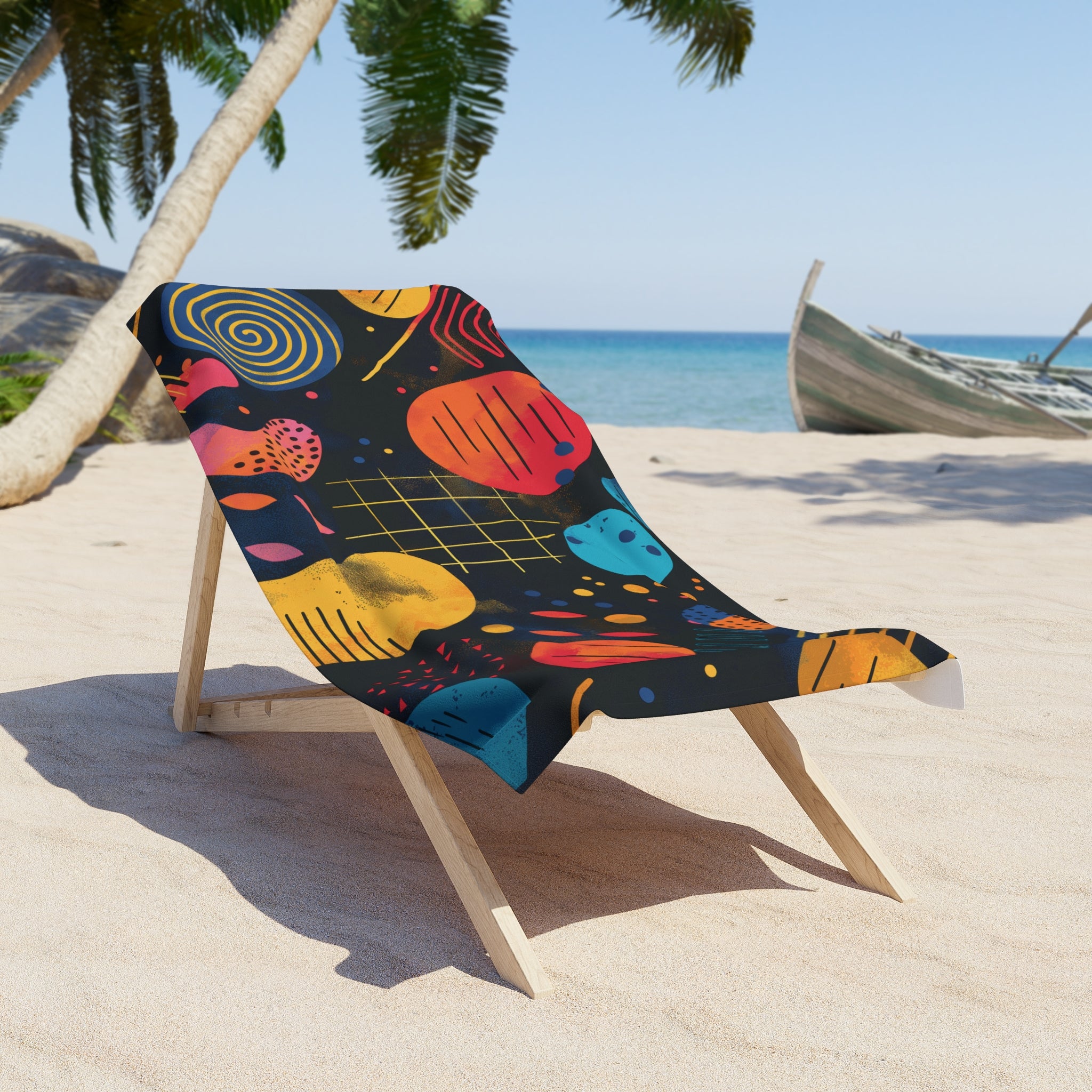 Retro outlets Beach Towel