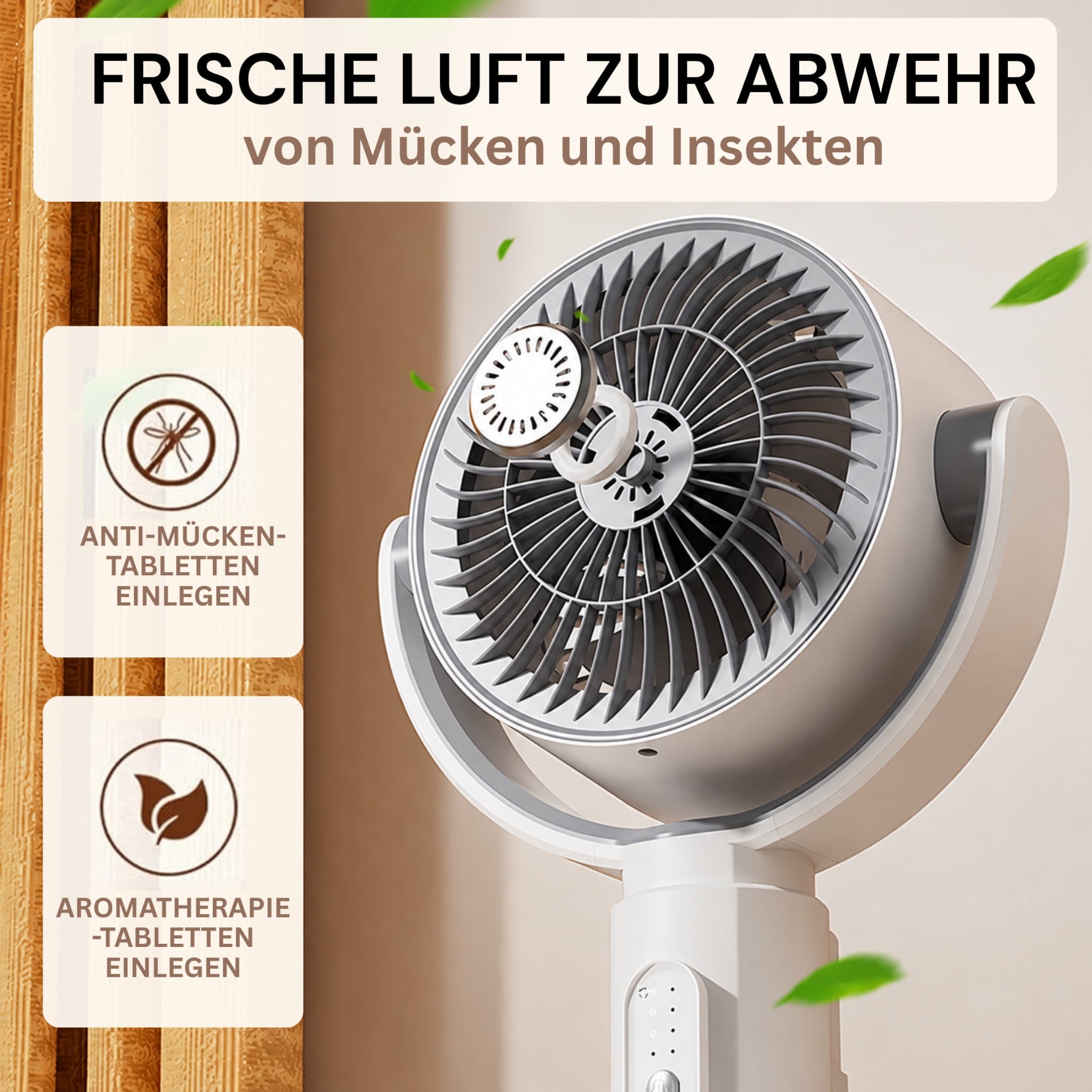 Leiser, höhenverstellbarer Standventilator