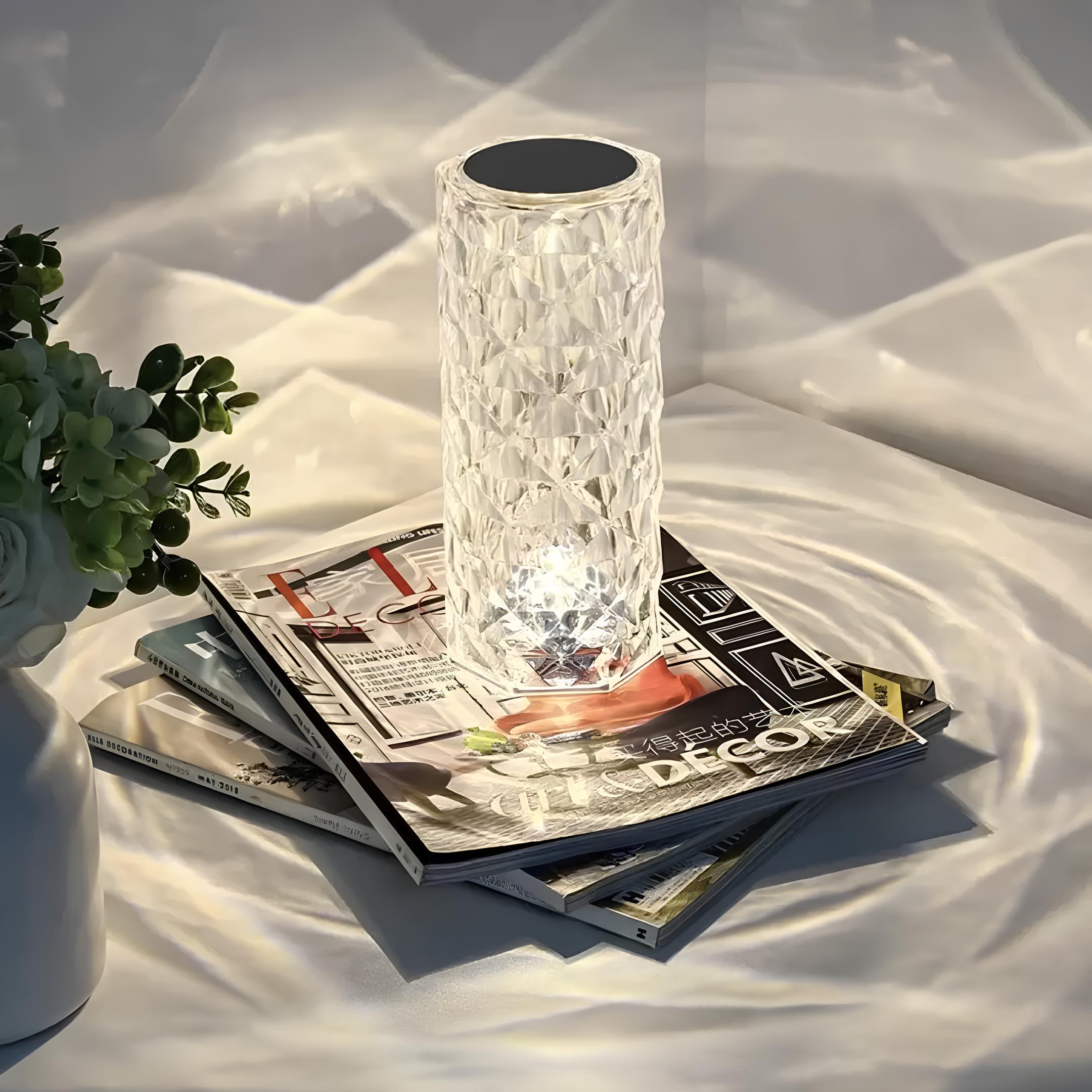 Moderne Kristall-Tischlampe