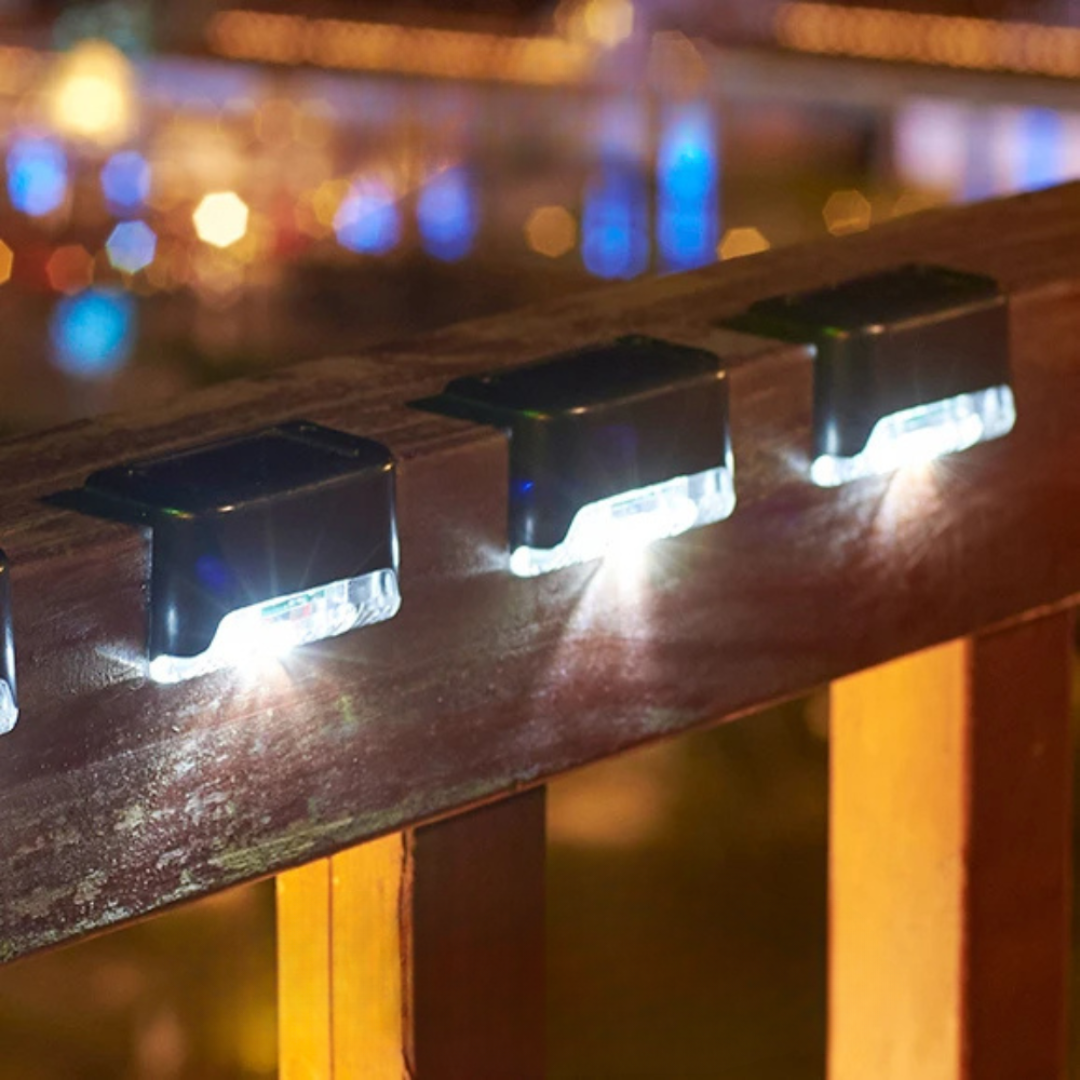 Solarbetriebene Treppenstufen-Wandleuchte