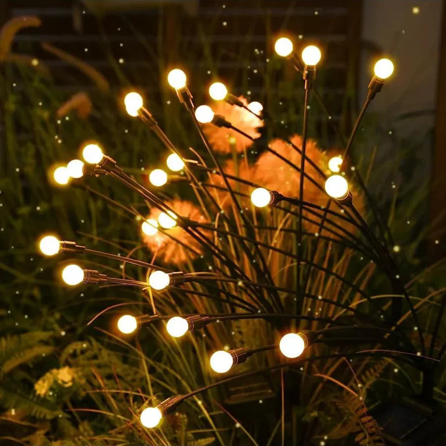 Solarbetriebene LED-Gartenleuchte im Glühwürmchen-Design