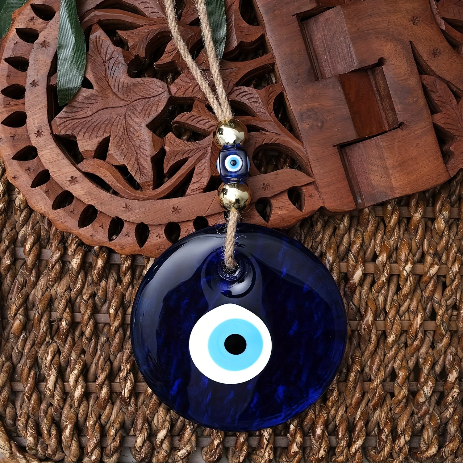 Boho-Wandbehang mit „Bösem Blick“