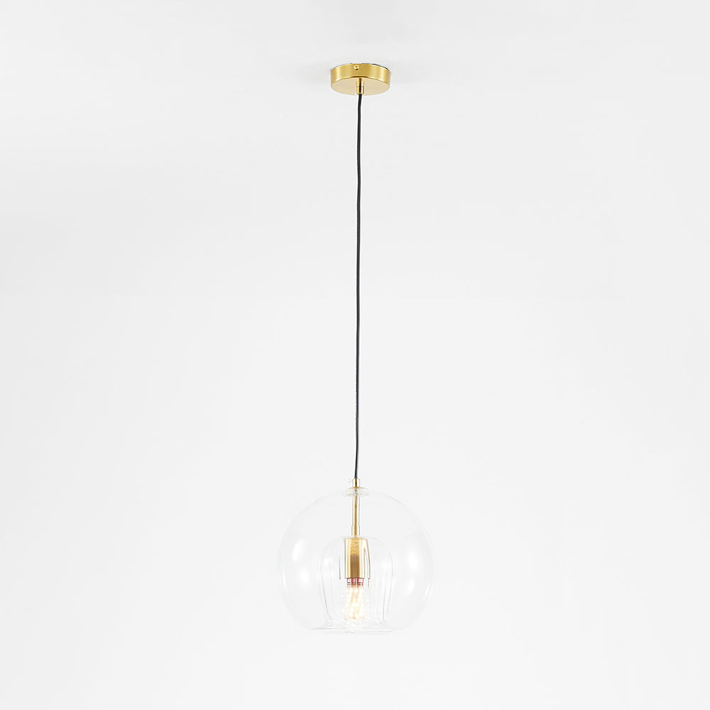 Klare Glas-Hängeleuchte