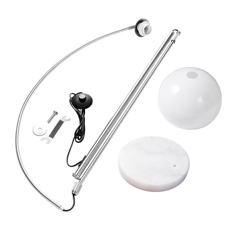 Acryl-Kugel-Stehlampe
