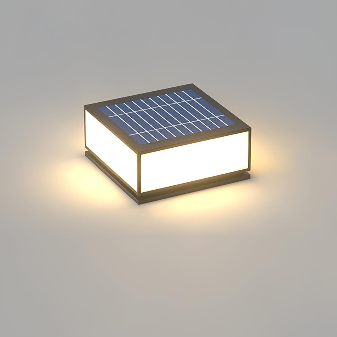 Solarbetriebene Gartenstangenleuchte aus Acryl