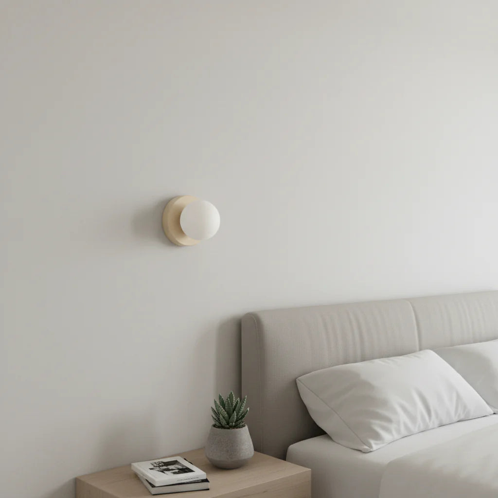 Minimalistische Wandleuchte aus Glas
