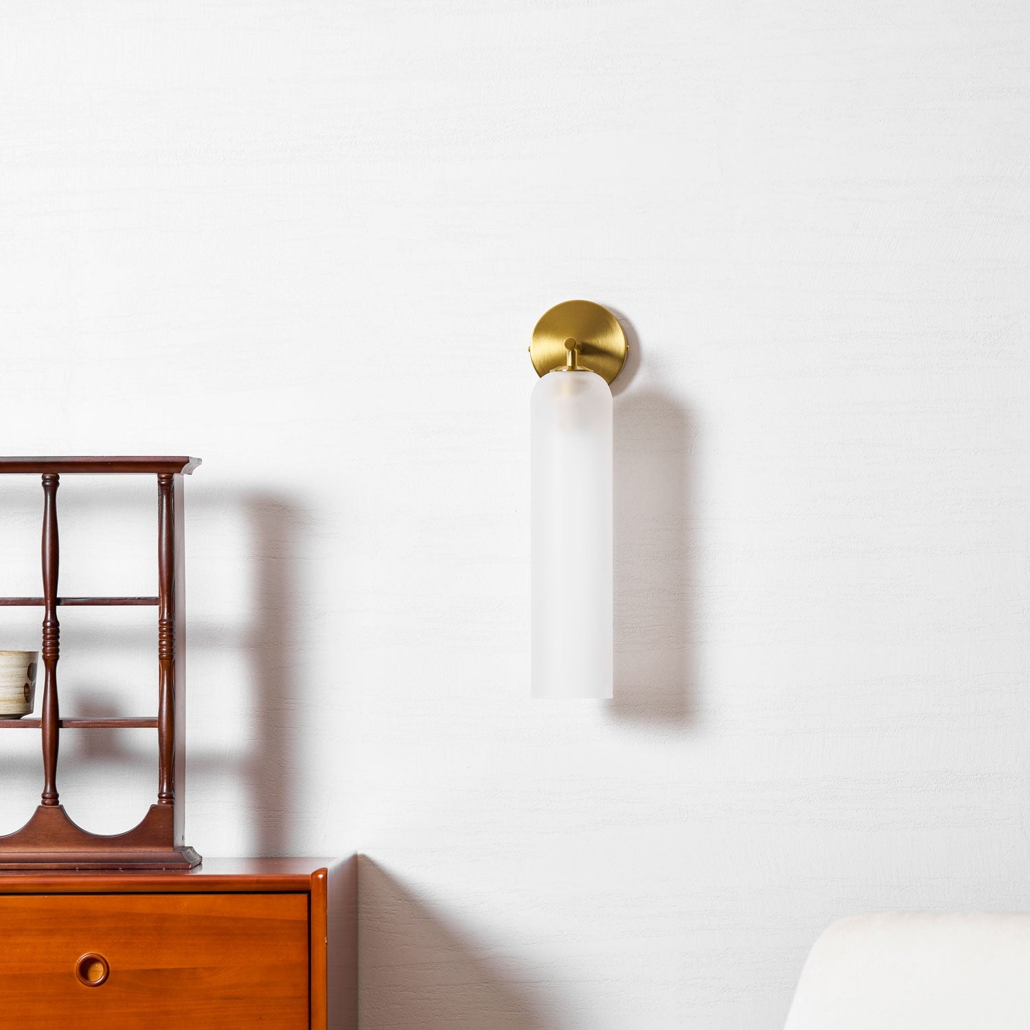 Wandleuchte aus Kunstglas