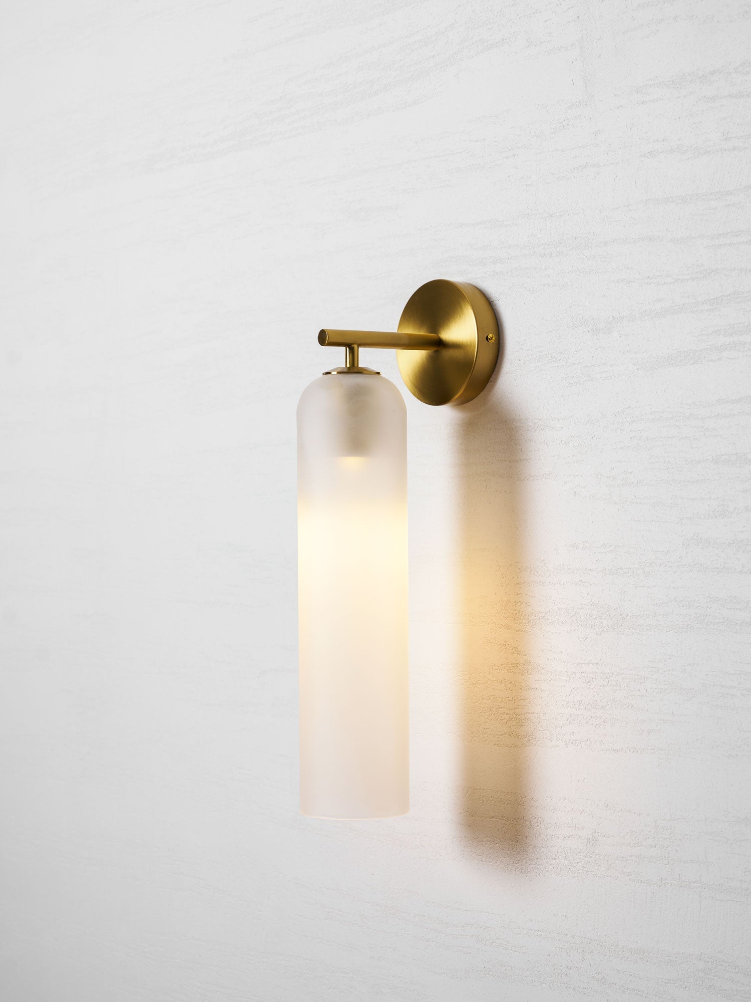 Wandleuchte aus Kunstglas