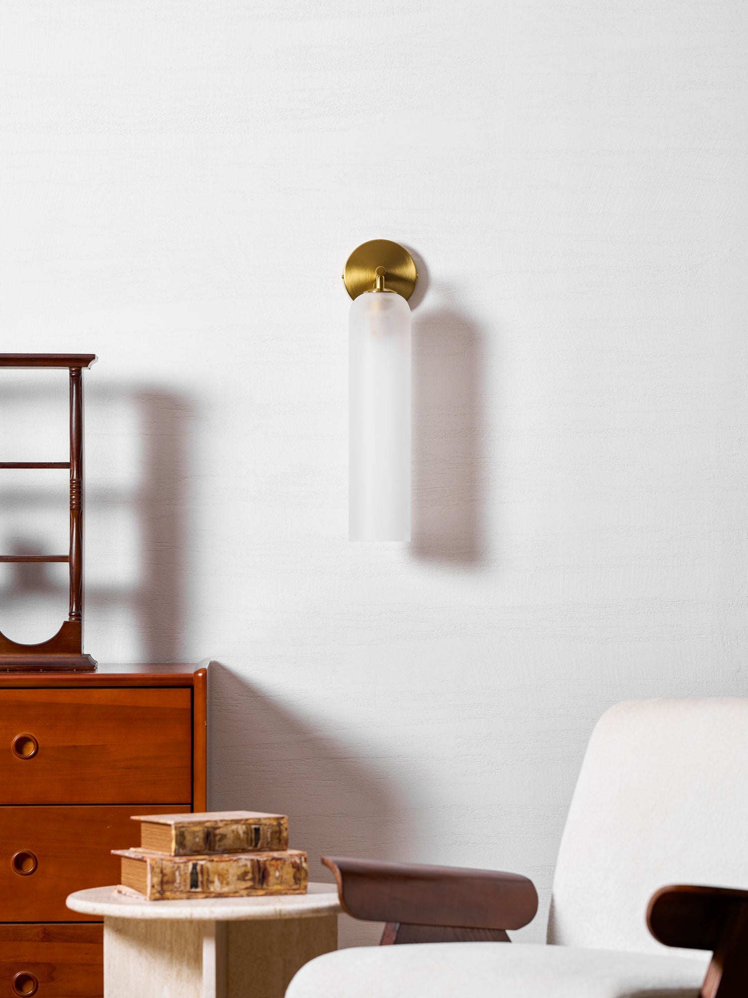 Wandleuchte aus Kunstglas