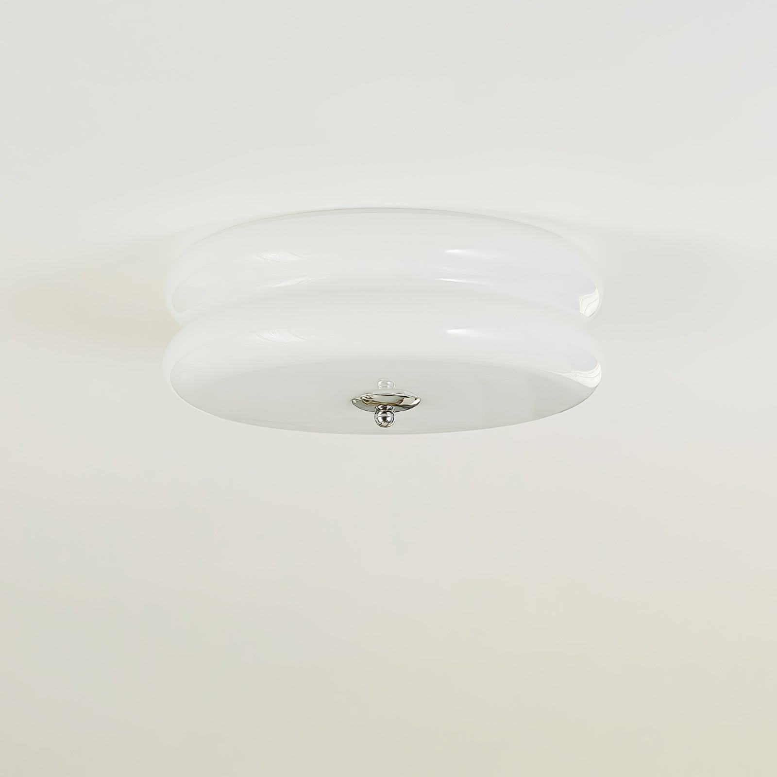 Vintage-Deckenleuchte mit geripptem Glas
