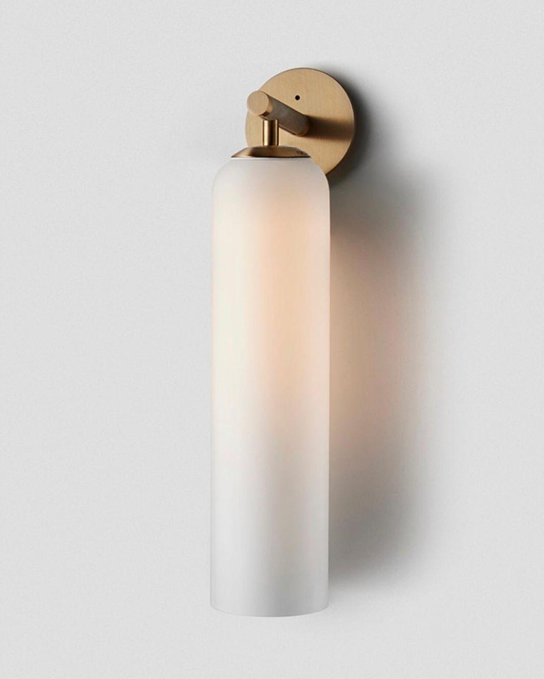 Wandleuchte aus Kunstglas
