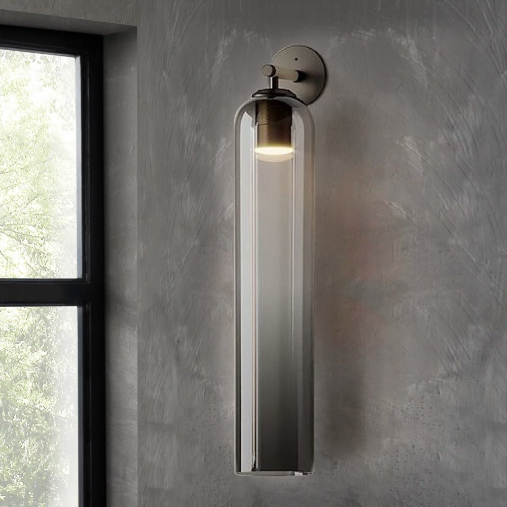 Wandleuchte aus Kunstglas