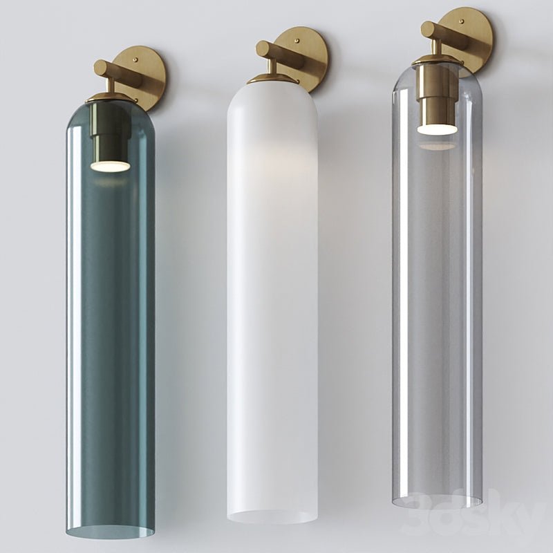 Wandleuchte aus Kunstglas