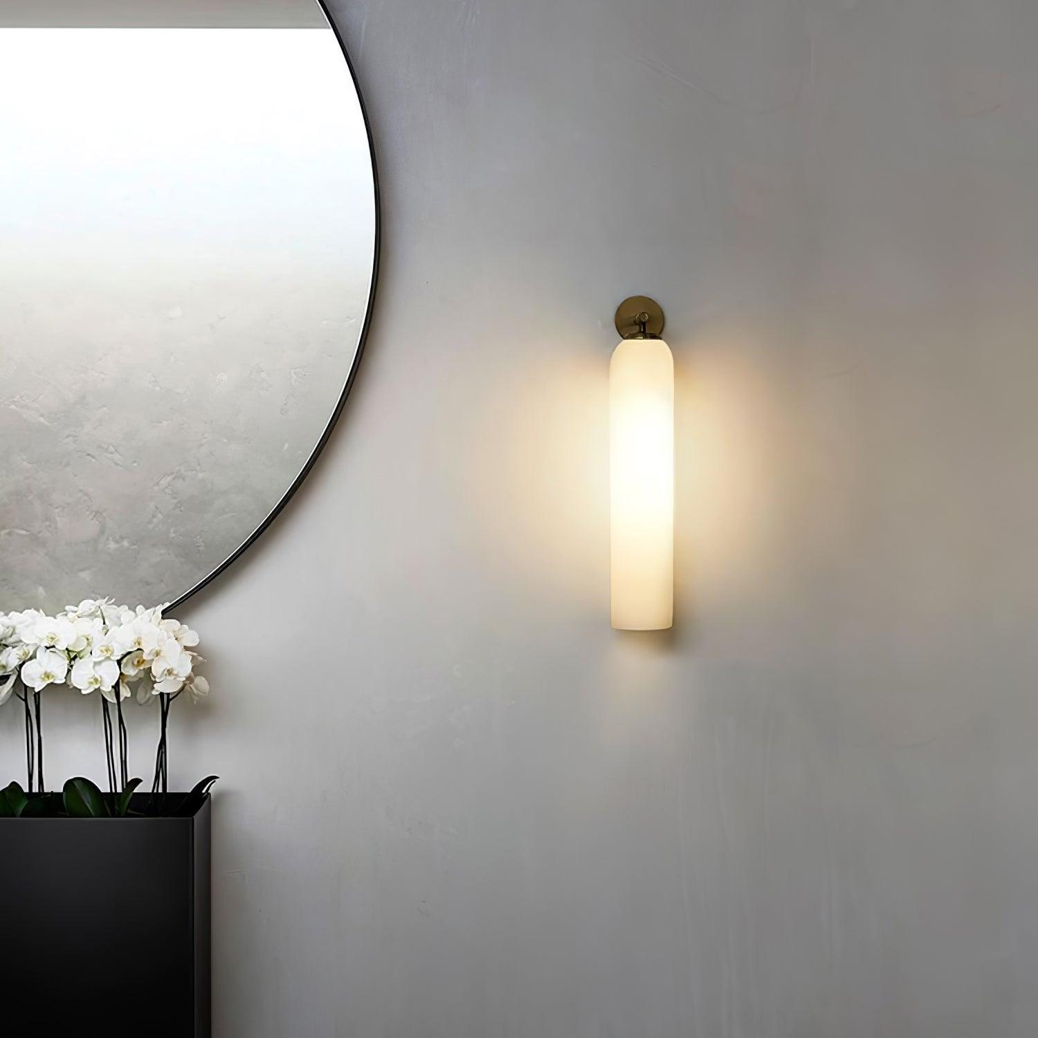 Wandleuchte aus Kunstglas
