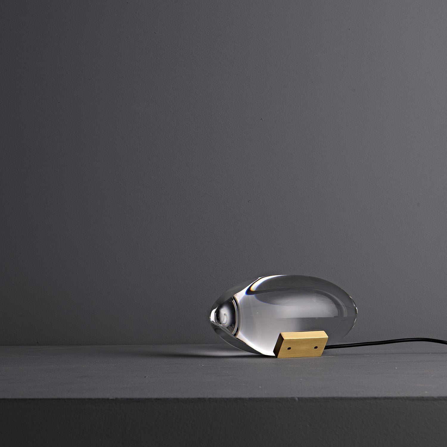 Skulpturale Kristall-Tischlampe