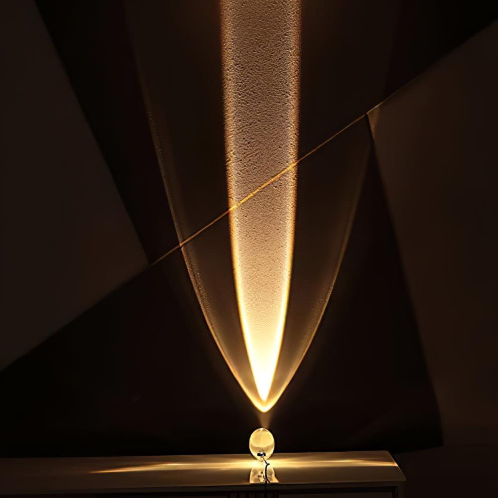 Skulpturale Kristall-Tischlampe