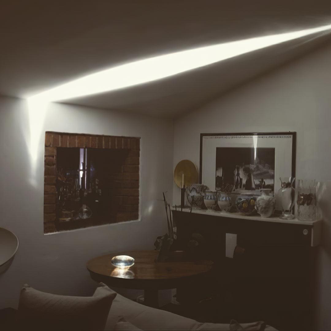 Skulpturale Kristall-Tischlampe