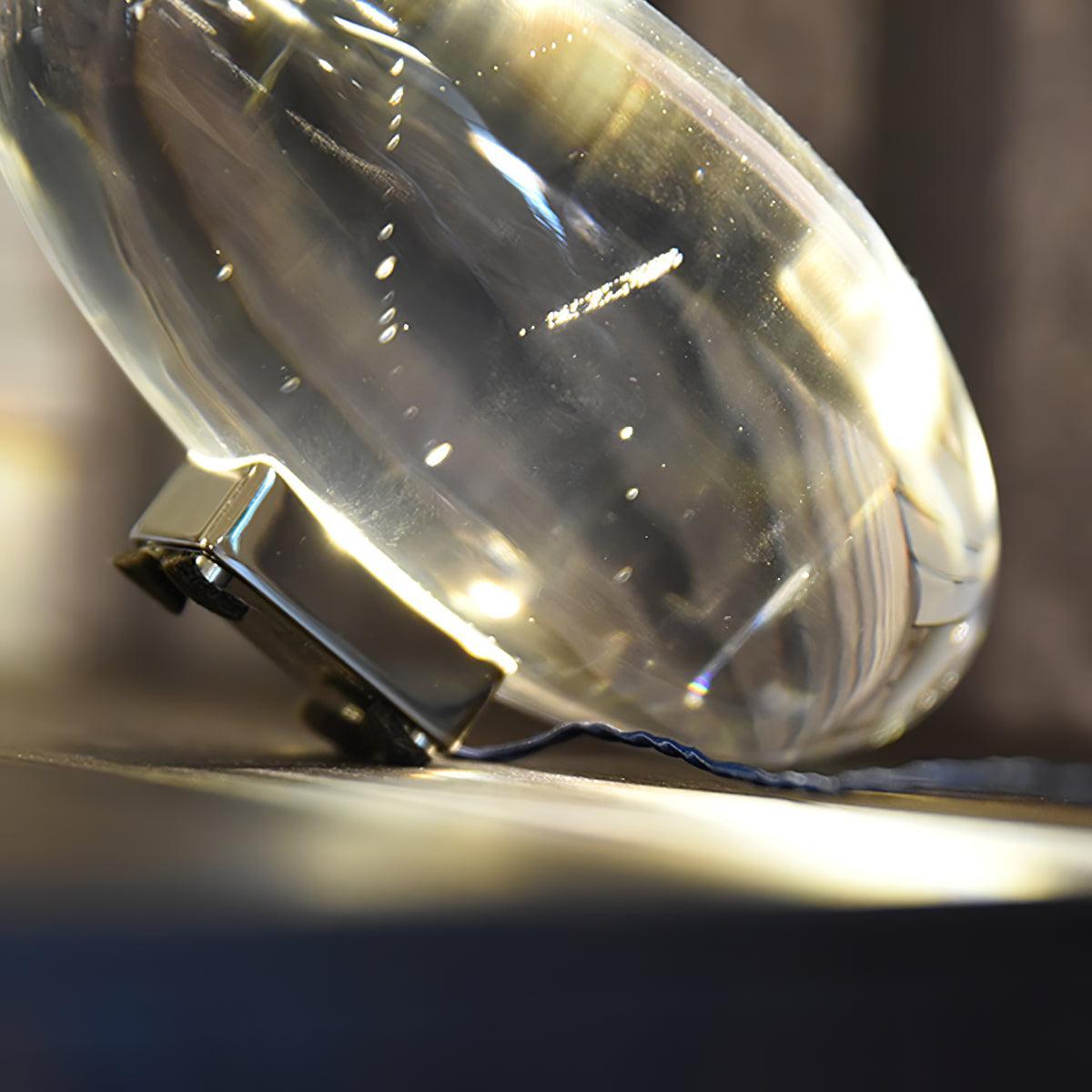 Skulpturale Kristall-Tischlampe