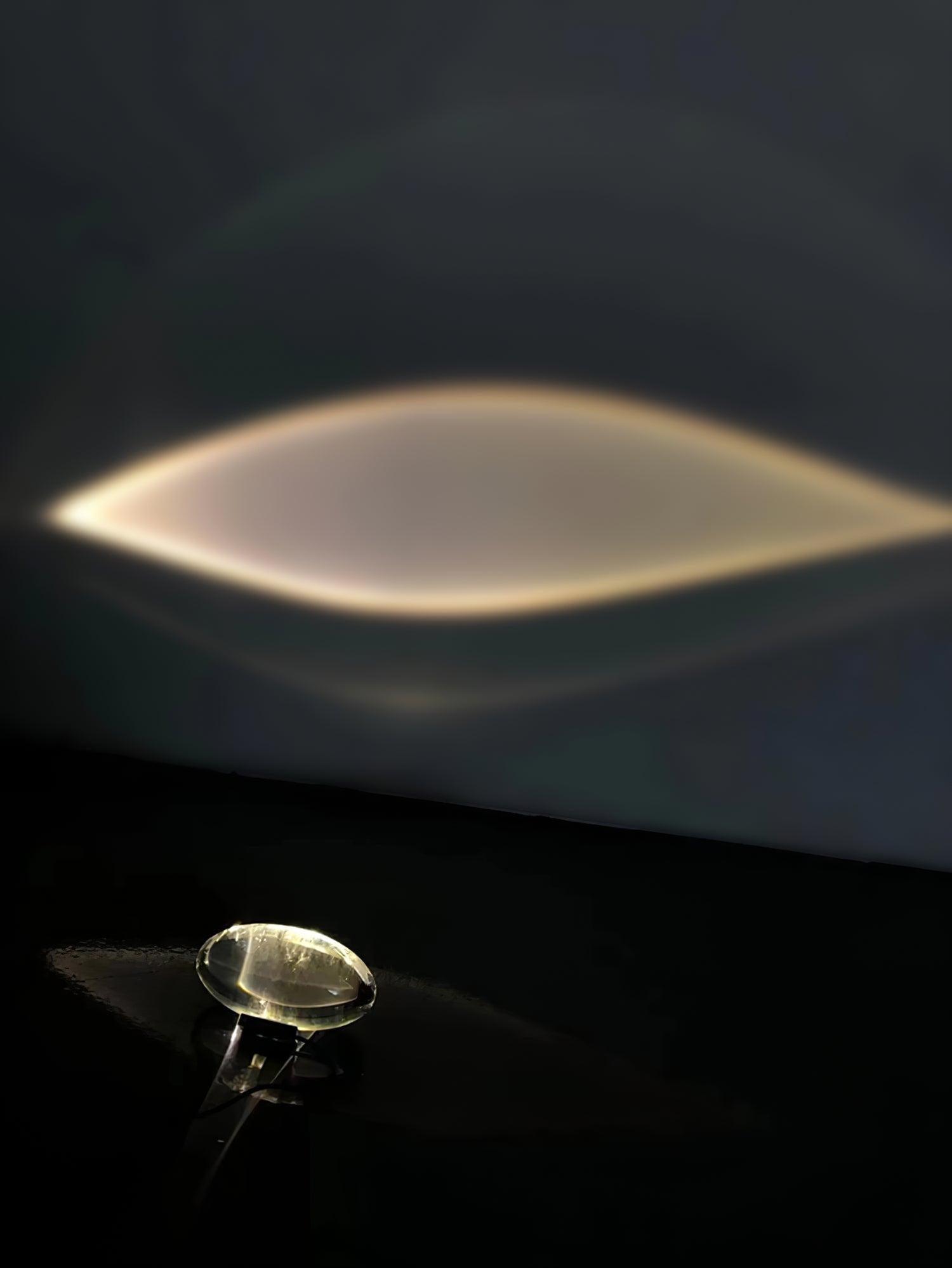 Skulpturale Kristall-Tischlampe