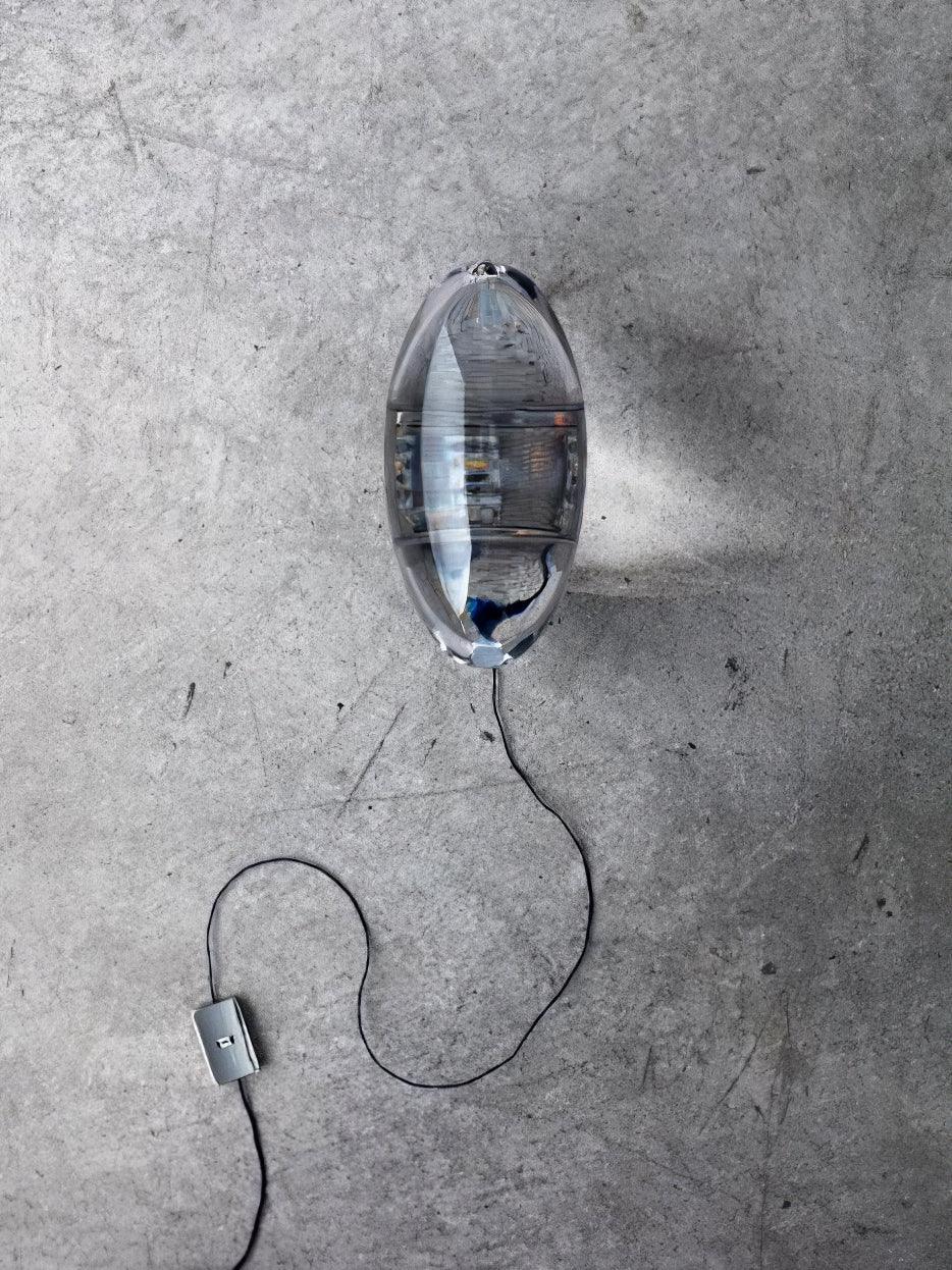Skulpturale Kristall-Tischlampe