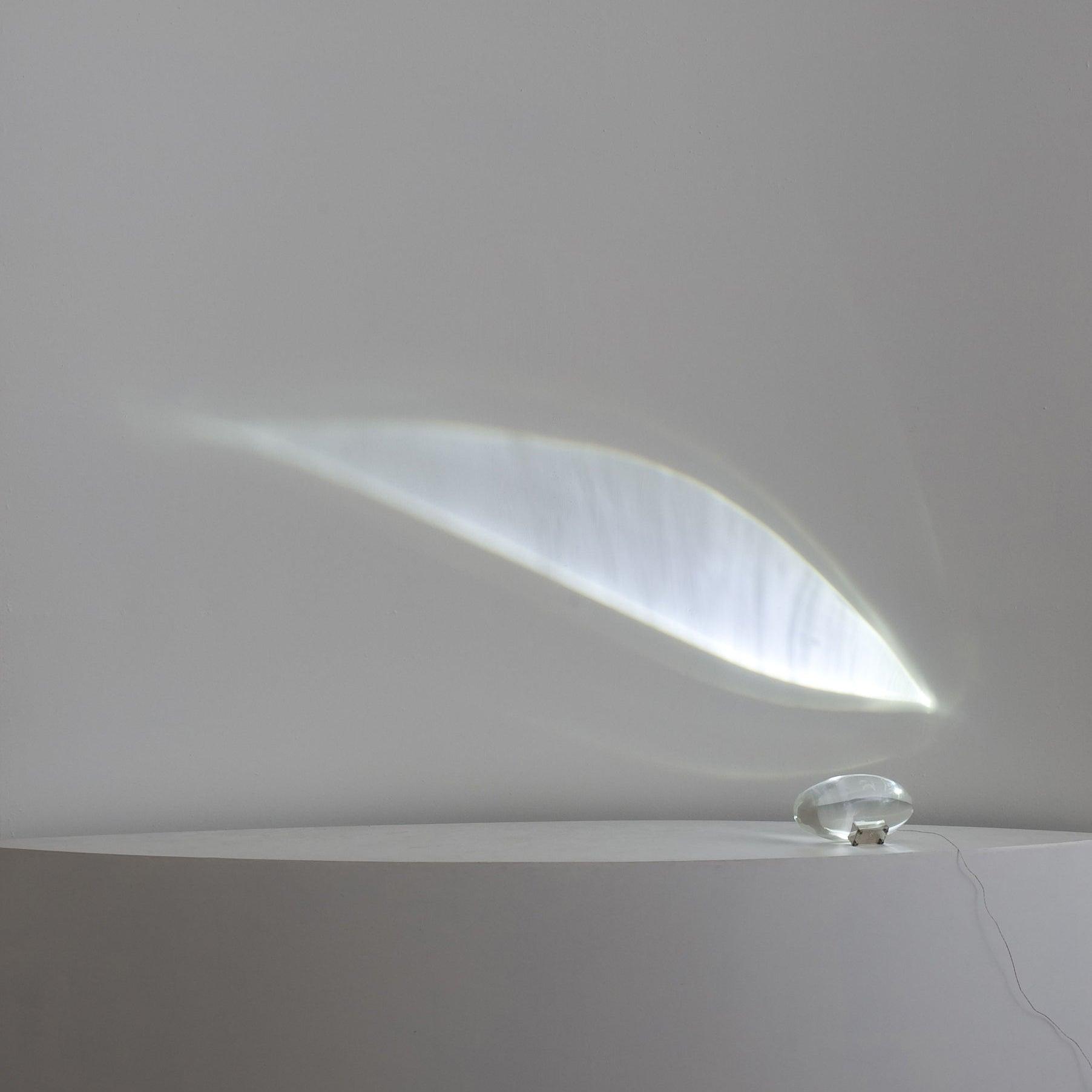 Skulpturale Kristall-Tischlampe