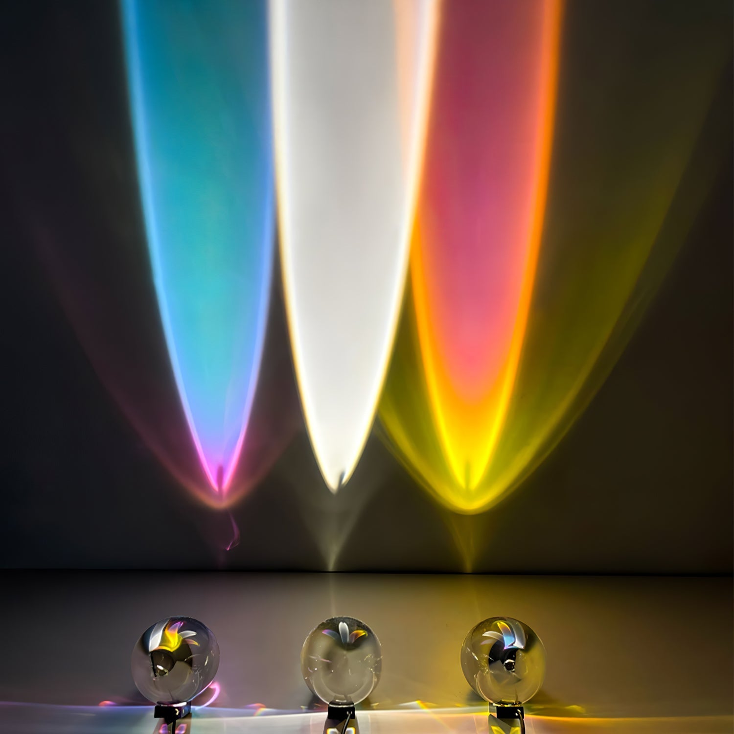 Skulpturale Kristall-Tischlampe