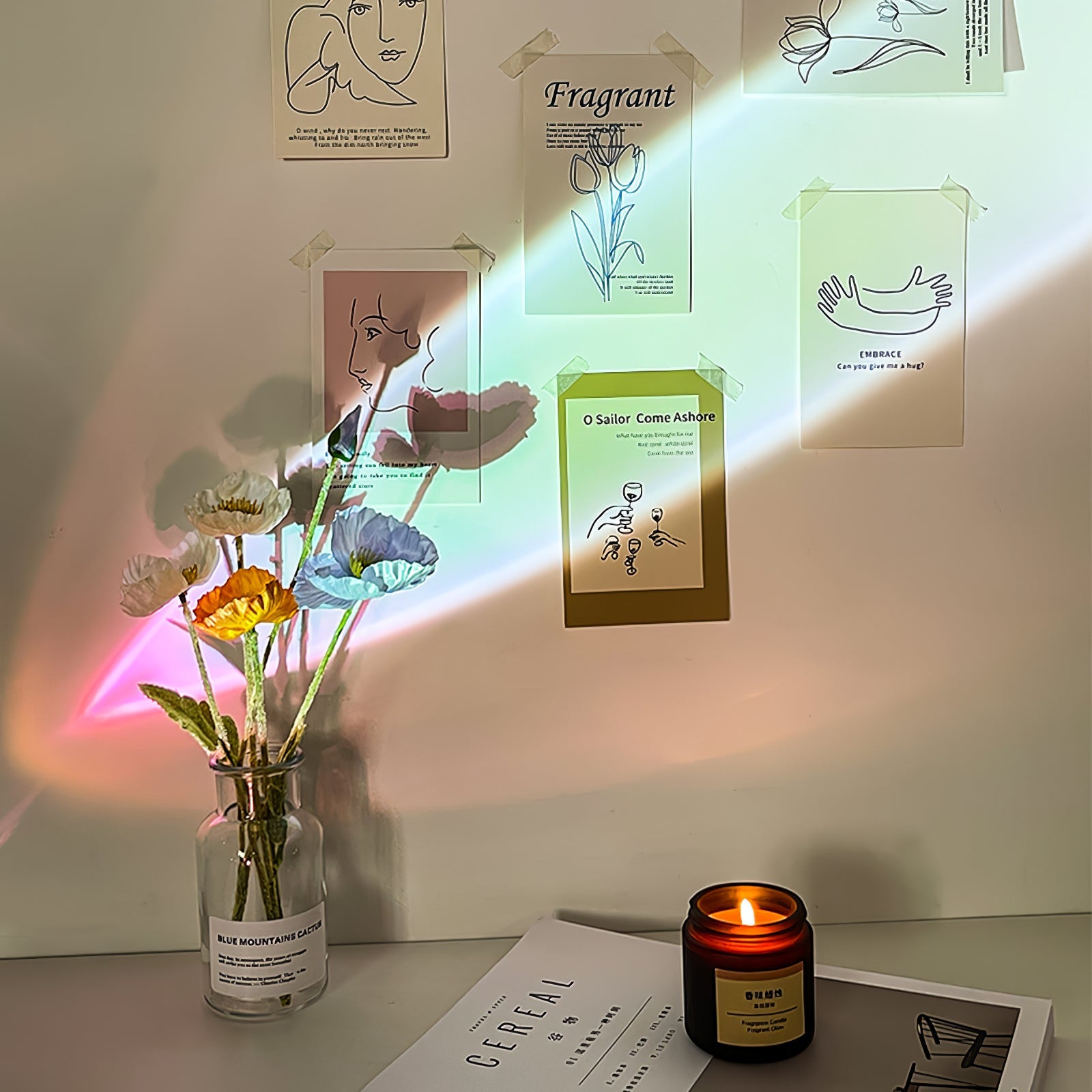 Skulpturale Kristall-Tischlampe