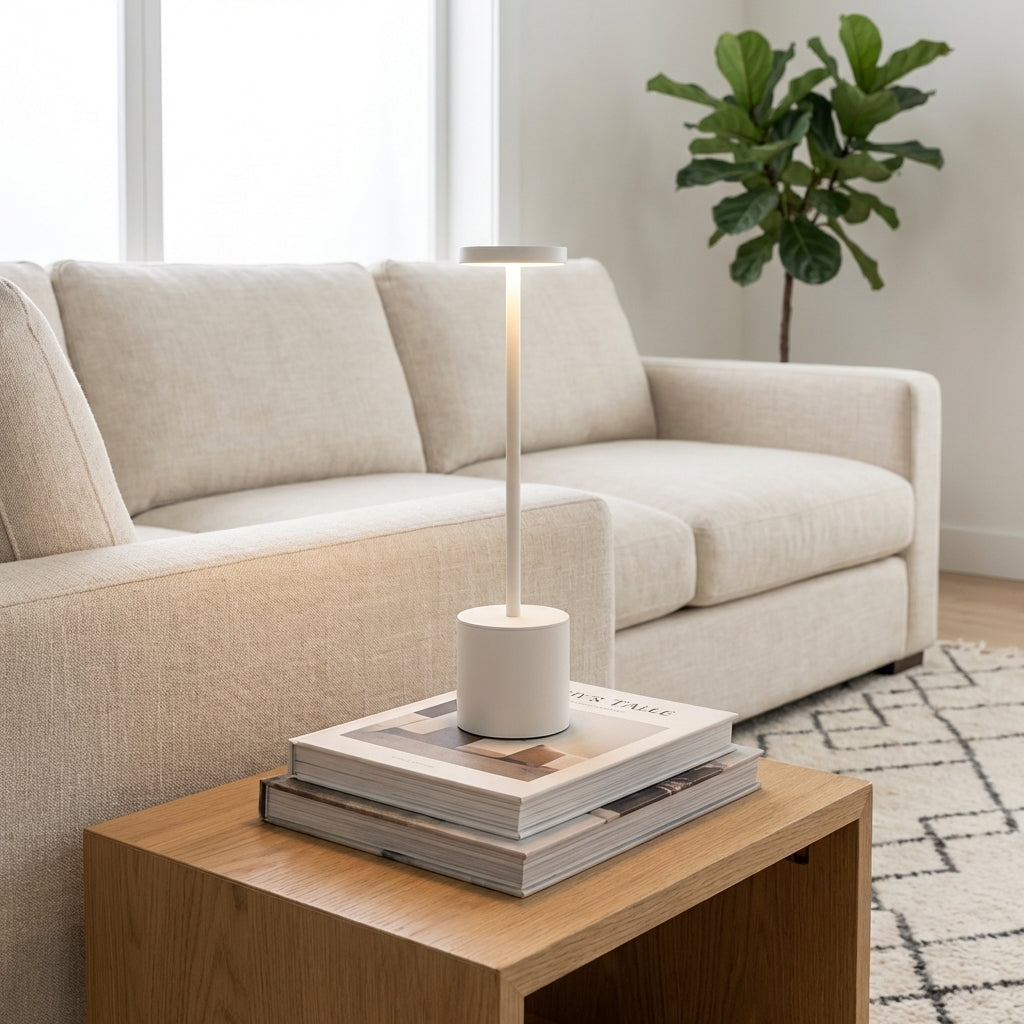 Minimalistische kabellose Tischlampe