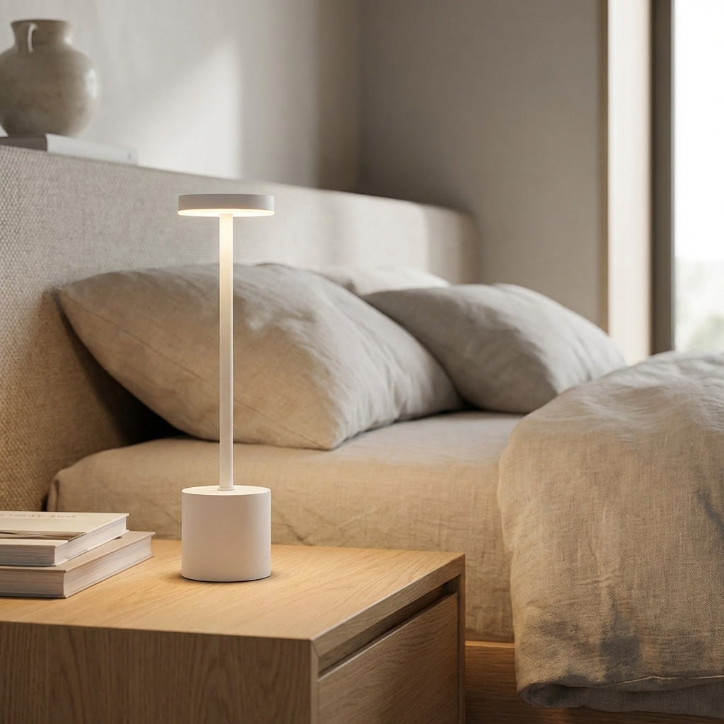 Minimalistische kabellose Tischlampe
