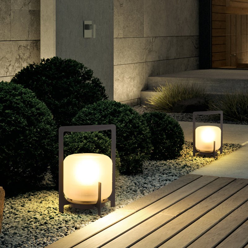 Tischlampe aus mundgeblasenem Glas