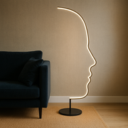 Stehlampe Gesicht