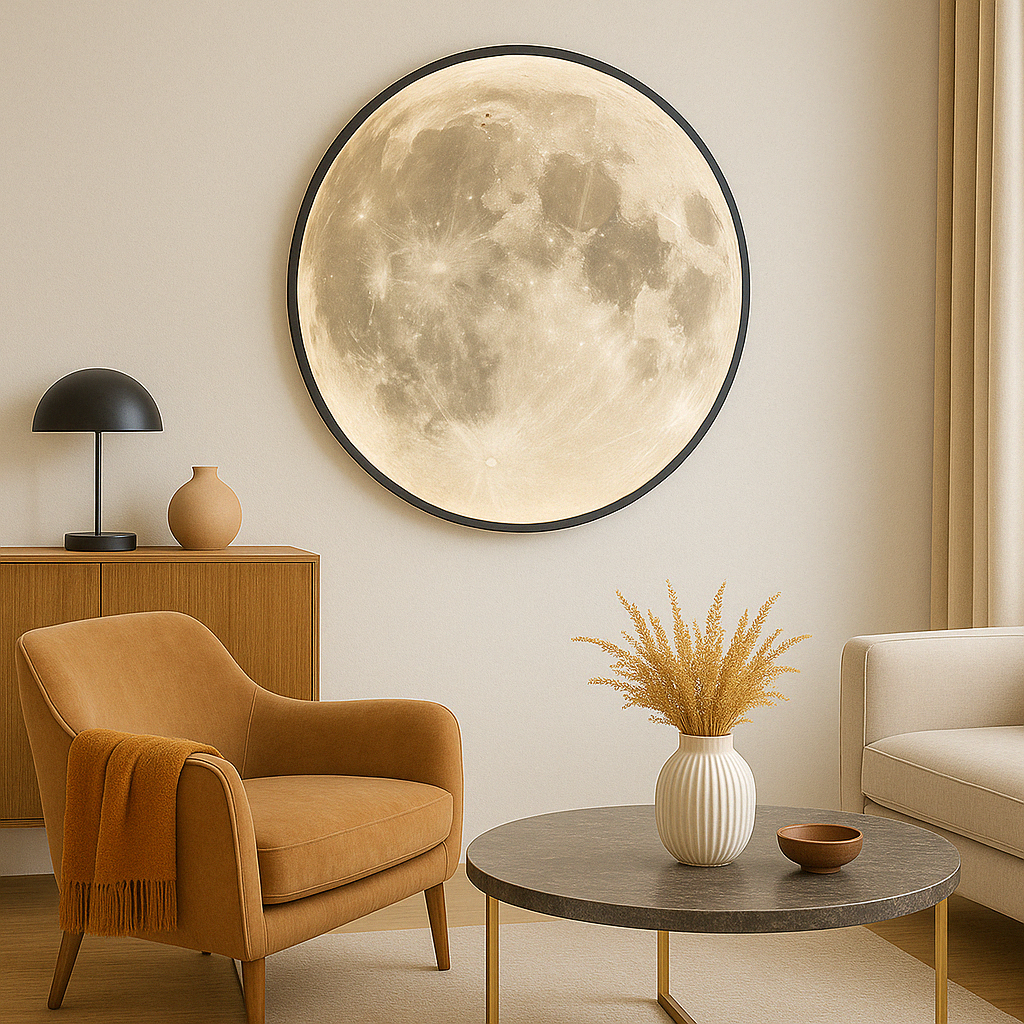 Wandleuchte Mond