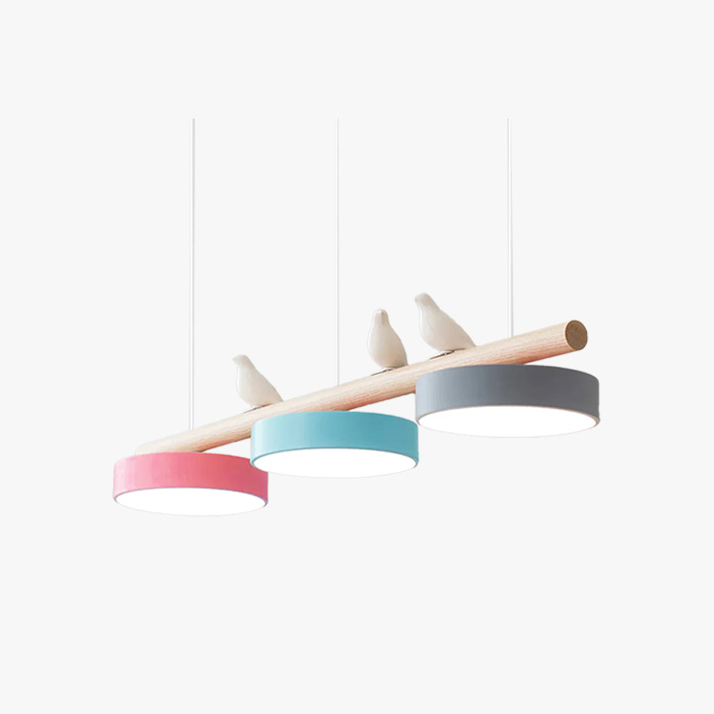 Pendelleuchte Bird aus Holz